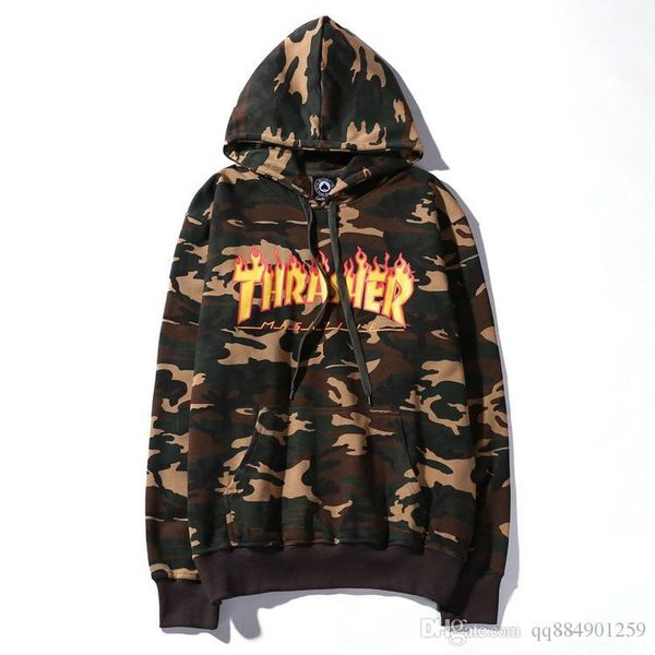 

20ss новый роскошный мужской камуфляж мода толстовка письмо бумага печатных пуловер шляпа хип-хоп толстовка и толстовка толстовка плюс разме, Black
