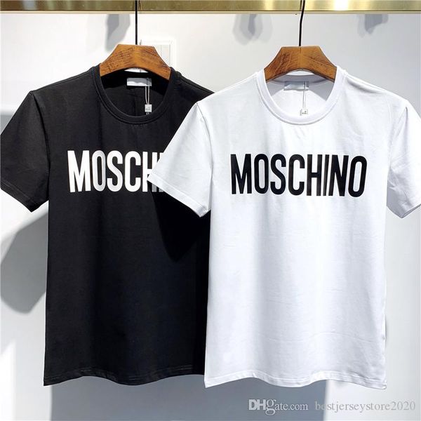 

new men's t-shirt fashion shark printing t-shirt men and women casual short-sleeved shirt black white, White;black