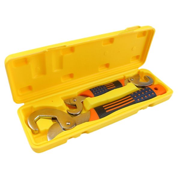 

quality universal 9~32mm quick snap and grip adjustable spanner wrench tool set pipe wrench household hand tools