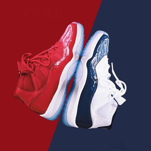 

11 men women basketball shoes 11s high low bred cap and gown concord 23 45 gamma blue gym red platinum j11 sneakers