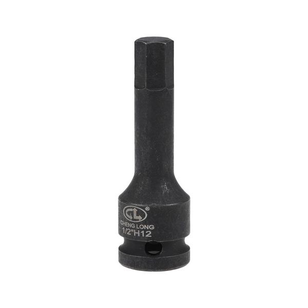 

uxcell 1/2-inch drive x 12mm impact hex bit socket, metric 3" length, cr-mo