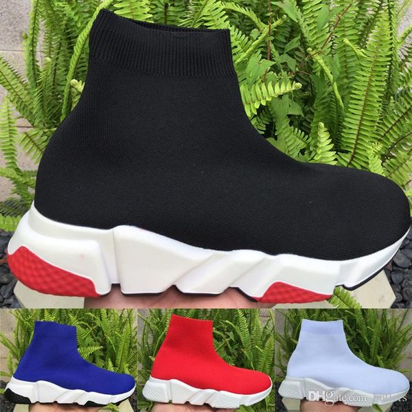 

luxury paris fashion black white socks shoes speed trainer flat casual sneakers race runners boot men women designer sports