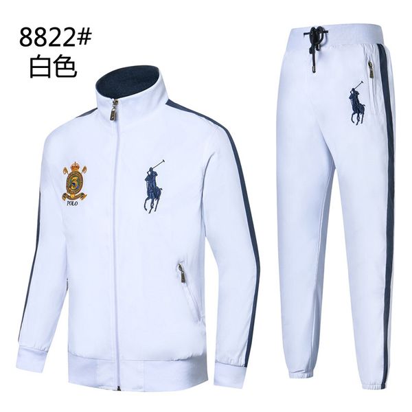 

ralph mens lauren designer jacket set high end casual jacket embroidery pony label jacket polo outdoor sports suit golf suit sportswear, Gray