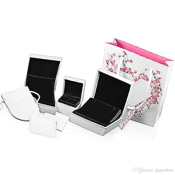 

pandora классический марка ювелирных изделий упаковочная сумка для хранения браслета серьги ожерелья шарма коробки с товарным знаком качеств, Black;white