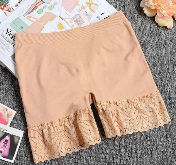 

girl safety shorts pants solid underwear soft elastic cotton leggings girls lace briefs short pants, White;black