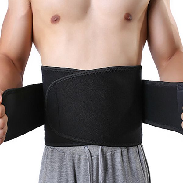 

new promotion sport accessories back support brace belt lumbar lower waist double adjust back pain relief waist support, Black;gray