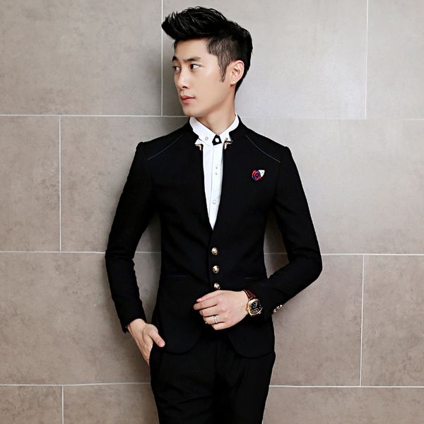 

most popular men suit coats wedding business banquet gentlemen's dresses man blazer slim and elegant jackets mens size s 2xl, White;black