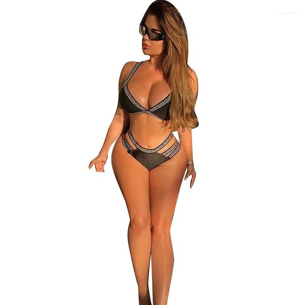 

high waist bras cross designer briefs swimwear bathing suits women 2pcs bikini sets tankinis, White;black