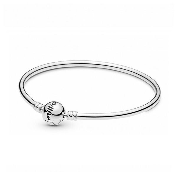 

new 100% 925 sterling silver 598084 limited edition one in a million bracelet bangle fit diy charm women original fashion jewelry gift, Golden;silver