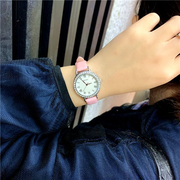 

shifenmei jy3591 for wife 2019 women fashion quartz watch lady leather watchband casual waterproof gift wristwatch, Slivery;brown