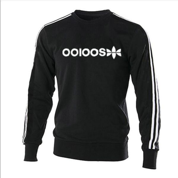 

mens designer hoodies with letters sport brand hoodie sweatshirts 3 stripes fashion tide luxury mens clothing 2 color m-4xl, Black