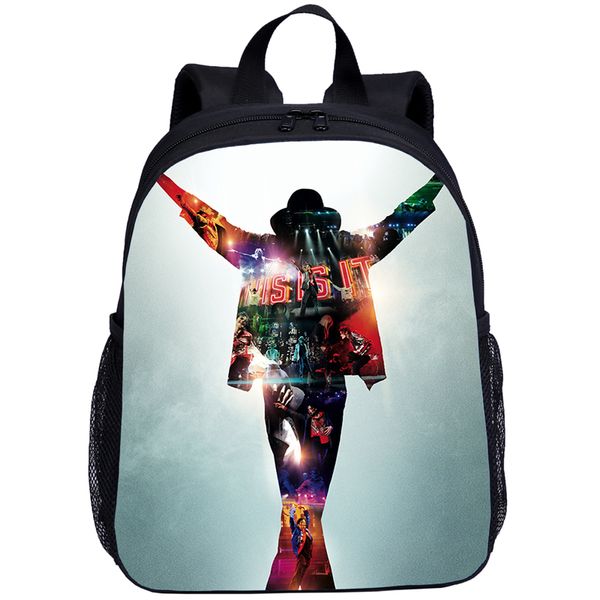 

2019 children backpack michael jackson school bag baby boys school backpack kindergarten bookbag kid bags printing cool satchel