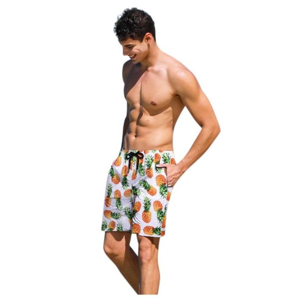 

men's mid waist shorts summer causal colorful printed short elastic waist loose short pants large size white shorts ##5, White;black