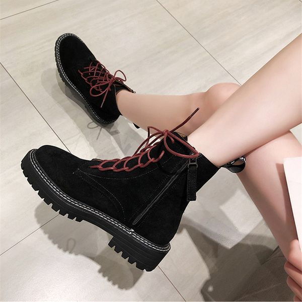 

womens boots 2019 fashion motorcycle boots for women winter ankle for women black