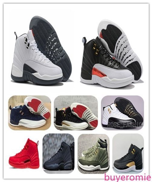 

with 12 reverse taxi basketball shoes 12s cny white grey gym red midnight black xii flu game sports sneakers ment