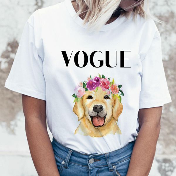 

funny t-shirt women big size white t shirts 2019 vogue dog homme femme