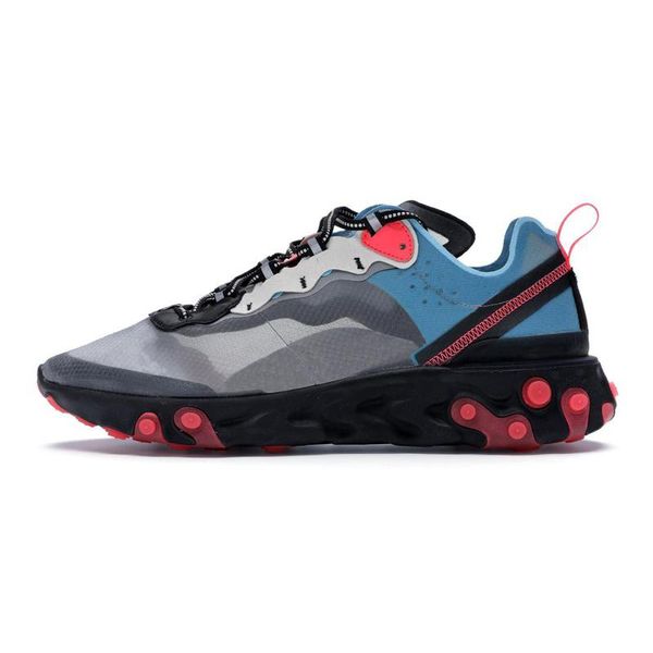 

react element 87 55 se taped seams running shoes for men women solar red anthracite black total orange mens trainer sports sneakers 36-45