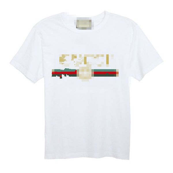 

2020 high-end luxury t-shirt designer summer gÃ»ccÃ¬ cotton t-shirts for men and women, White;black