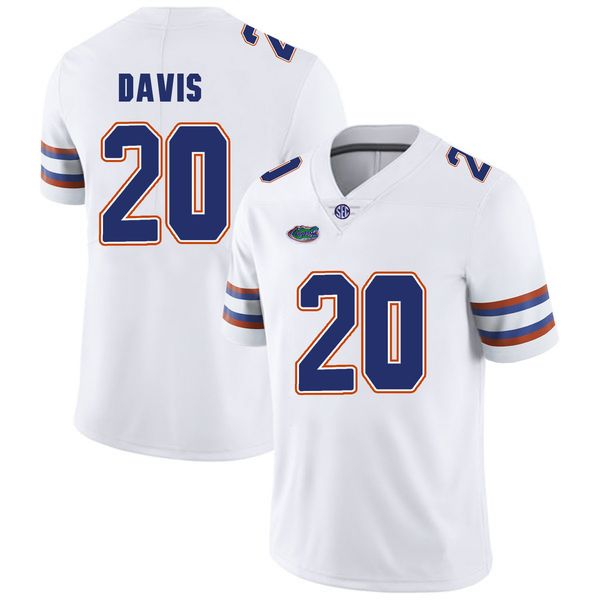 

malik davis stitched mens florida gators malik zaire marcell harris blue white orange ncaa college jersey, Black
