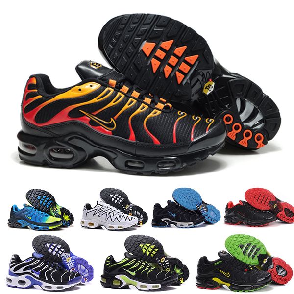 

2019 new running shoes men tn shoes tns plus fashion increased ventilation casual trainers olive red blue black sneakers chausseures kink
