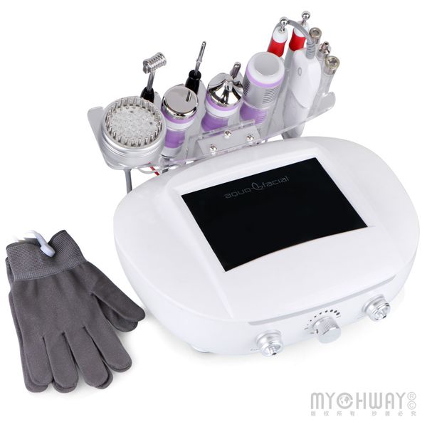 

new arrived diamond dermabrasion machine ultrasonic ultrasound pn skin rejuvenation microcurrent galvanic gloves cold probe anti-age