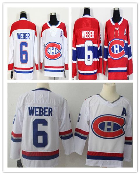 

men's 6 shea weber jersey montreal canadiens fanatics red home breakaway jersey away white women's youth 100th classic hockey jers, Black;red