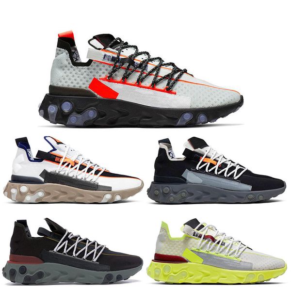 

2020 react wr ispa running shoes for men women ghost aqua elvet brown lw mid gunsmoke pure platinum white grey mens trainer sneaker, White;red