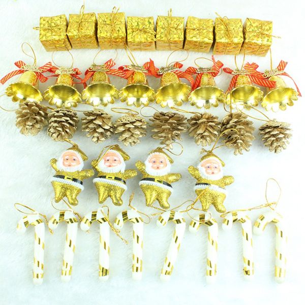 

72pcs gift xmas jingle bell christmas for home party decoration tree pendant ornaments gift for christmas decorations