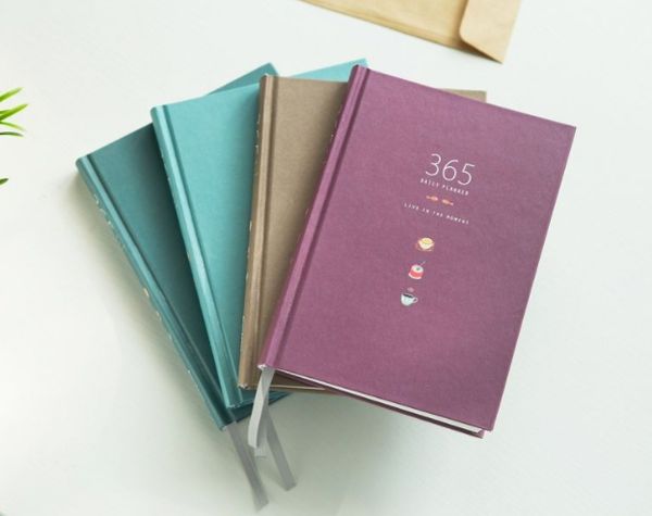 

13cm*18cm plan year simple notebook(1piece, Purple;pink