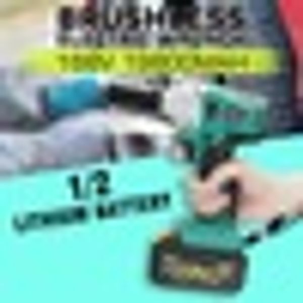 

168v 19800mah 500nm brushless cordless electric wrench impact driver power tool rechargeable lithium battery household drill