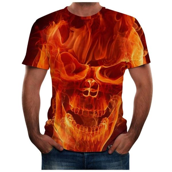 

мужчины summer new full 3d printed t shirt плюс размер s-3xl прохладный печать топ блуза изготовлена ​​из высококачественных материалов, дол, White;black