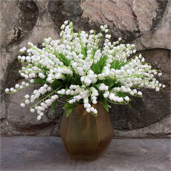 

2018 artificial campanula flowers plastic wind orchid fleur artificielles for home wedding decoration fake flower flores wreath