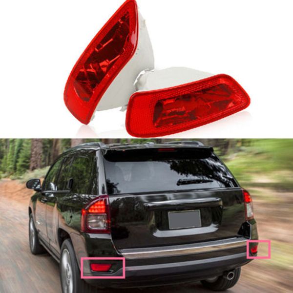 

rear bumper reflector for cars fog lamp brake taillights for compass grand cherokee 2011-2017 dodge journey 2012-2018