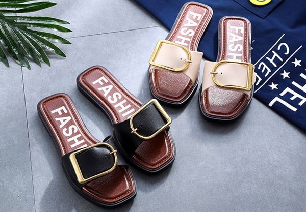 

new ladies women slippers shoes summer sandals fashion cut out beach slides slipper female summer beach thong shoes plus size 40, Black