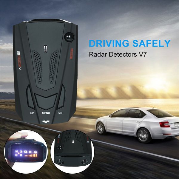 

carprie car english russian auto vehicle v7 speed voice alert alarm warning 16 band led display ju01