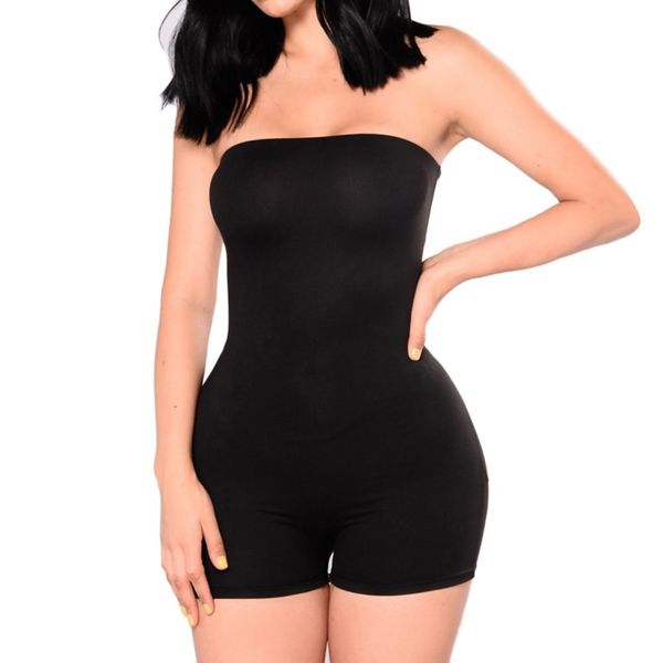 

bodysuit женщины женская мода плеча sexy комбинезон твердая партии очередные plausuit высокой талией брюки pantalones mujer вадим женщины, Black;white