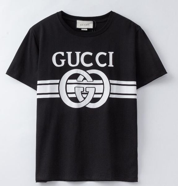 

0 gc summer new men's designers t-shirt fashion trend women's short sleeve, White