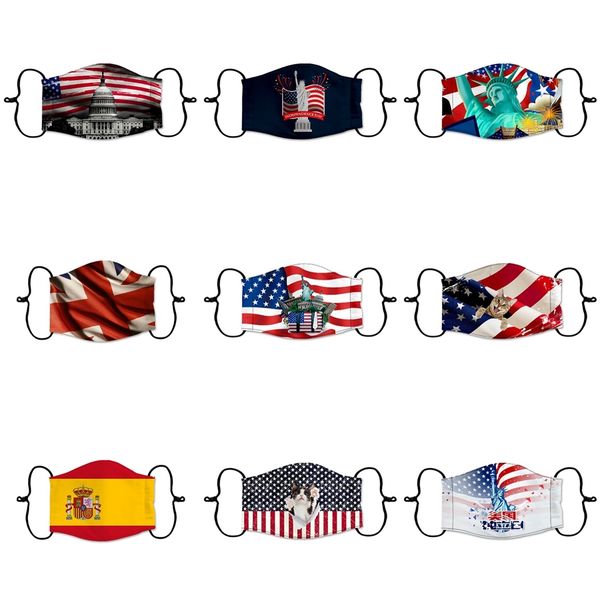 

trump face mask american election dustproof mask trump 2020 american national flag printed outdoor mouth er designer masks ooa7981 #9201