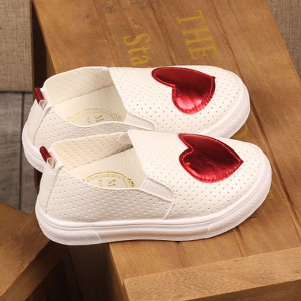 

brand kids princess shoes girls luxury flat shoe with appliques girls solid color slip-on shoes children casual designer sneakers 2020 new, Black;red