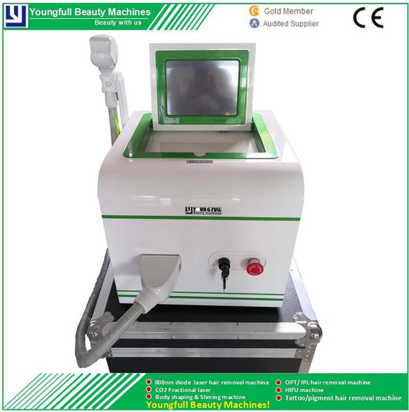 

2020 new design 810nm diode laser hair removal visible blood vessels redcution age spots removal beauty clinic equipment, Black