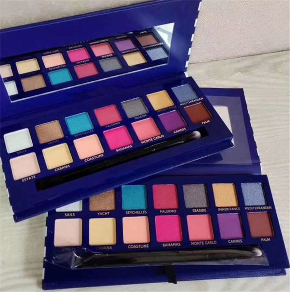 

НОВИНКА Марка макияжа Палитры теней для век 14 цветов Косметика Shimmer Matte с кисточко