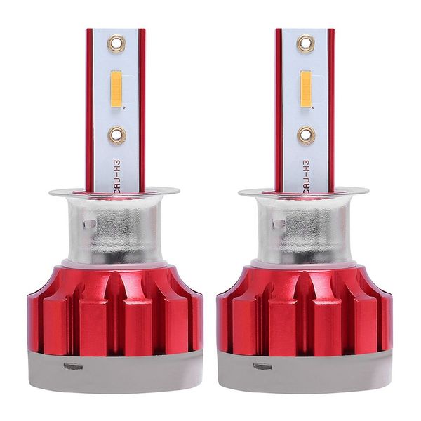 

led headlights car headlights led bulb car h3 light 2000lm 3000k 9-36v automobiles lamp