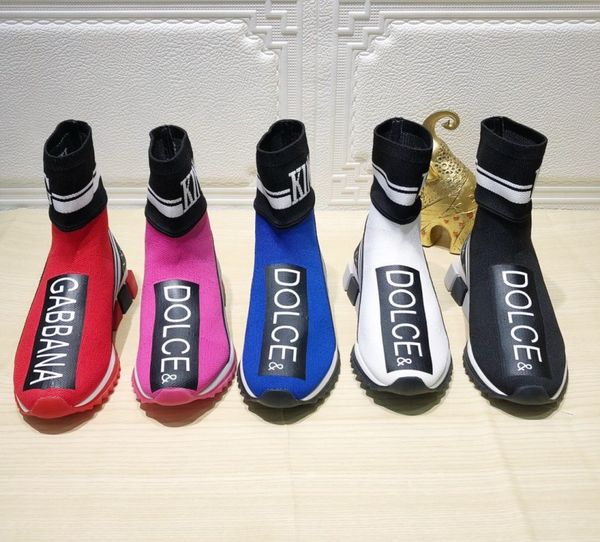 

luxury designer women men booties chaussures dolce gabbana shoes dg boots high sneakers with orignal box, Black