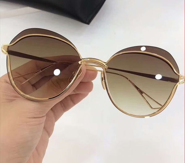 

ночная птица два золото / brown затененных солнечных очков бабочки glasses женщины безободкового солнцезащитные очки оттенки новые в коробке, White;black