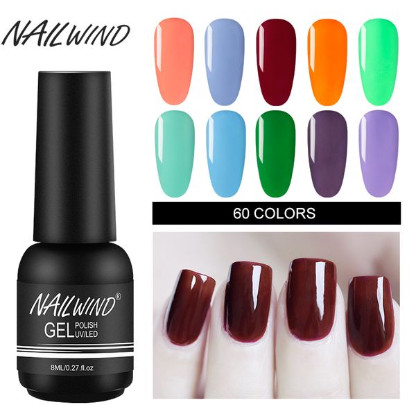 

nailwind gel nail polish base need uv led lamp pure color semi permanent for manicure varnish paint hybrid rosalindnail gel, Red;pink