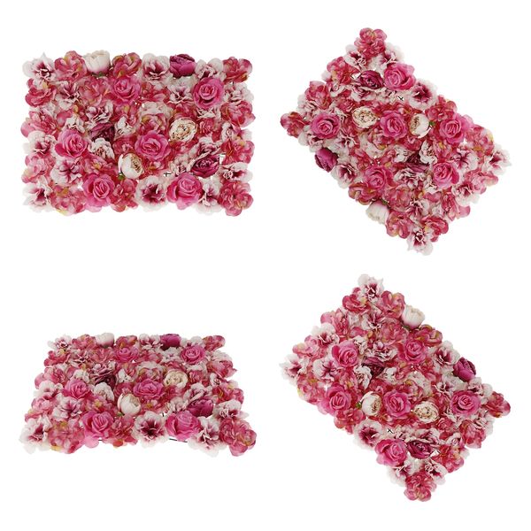 

4 sets artificial flower wall panel wedding party venue decor gradient
