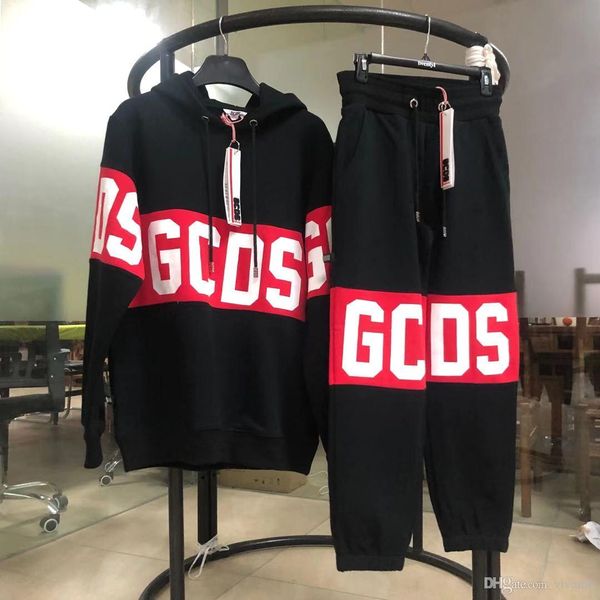 

gcds suit cotton hoody sweatshirt with hoody + track pant with metal heads of rope