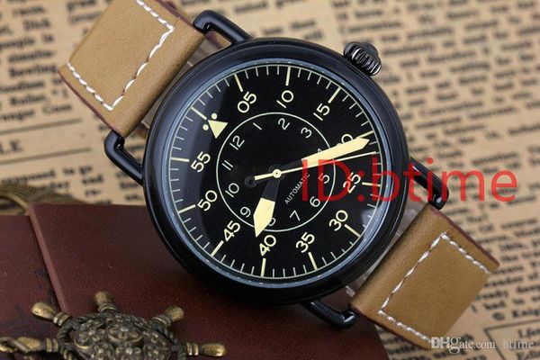

luxury sports watch new mens stainless steel automatic mechanical black rubber bell pvd dive male watches red dial relogio masculino, Slivery;brown