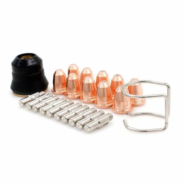 

pd116-8 pr110 plasma cutting torch consumables for trafimet s45 s25 22pcs/set