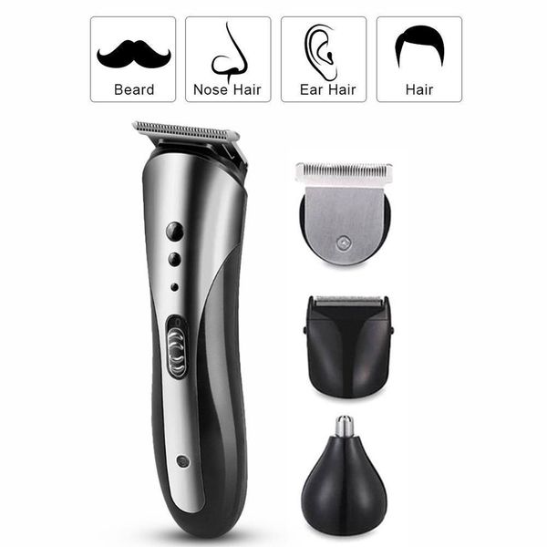 

kemei km-1407 3 in 1 rechargeable electric shaver for men hair trimmer clipper beard trimmer shaving razor ear nose trimmer